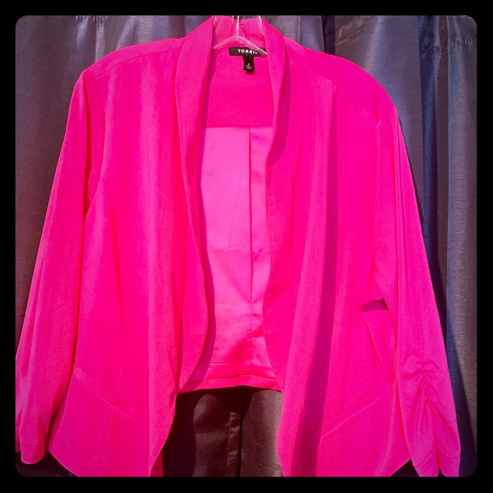 Torrid Hot Pink Blazer Jacket 2XL